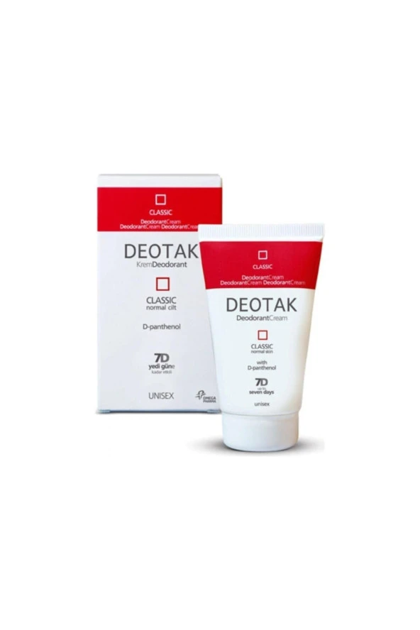 Deotak Unisex Krem Deodorant Klasik 35ml