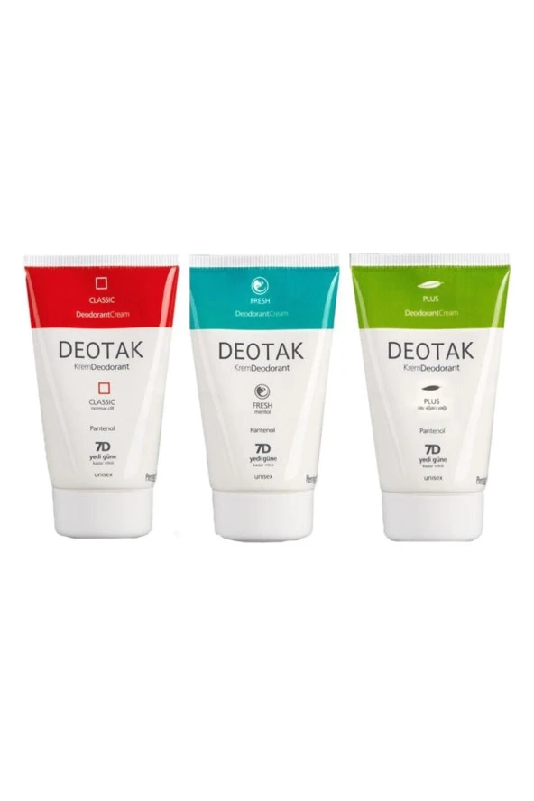 Deotak Krem Deodorant 3'lü Set