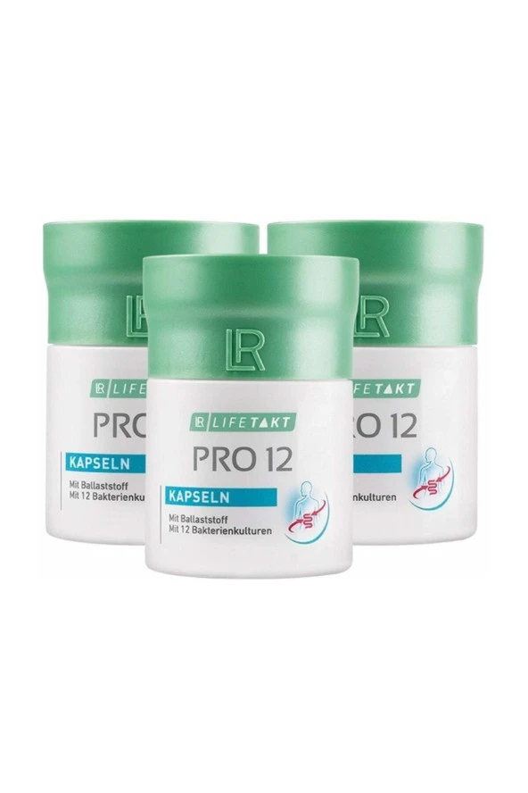 LR Pro 12 - Probiotic - Probiyotik - 3 X 30 Kapsül