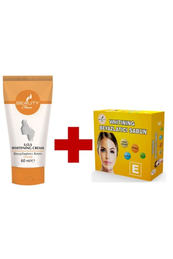Beauty Face Beyazlaştırıcı Krem 60ml + Beyazlaştırıcı Sabun 90gr.