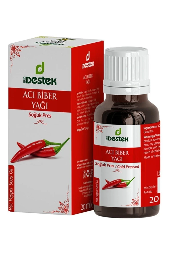 Destek Acı Biber Yağı 20 Ml - 1