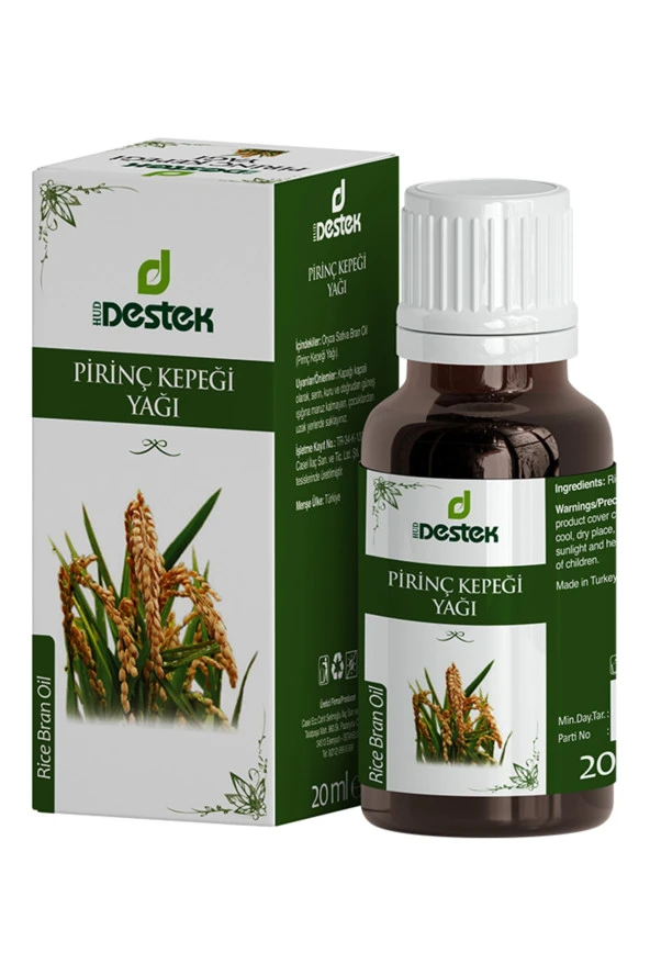 Destek Pirinç Kepeği Yağı 20 Ml