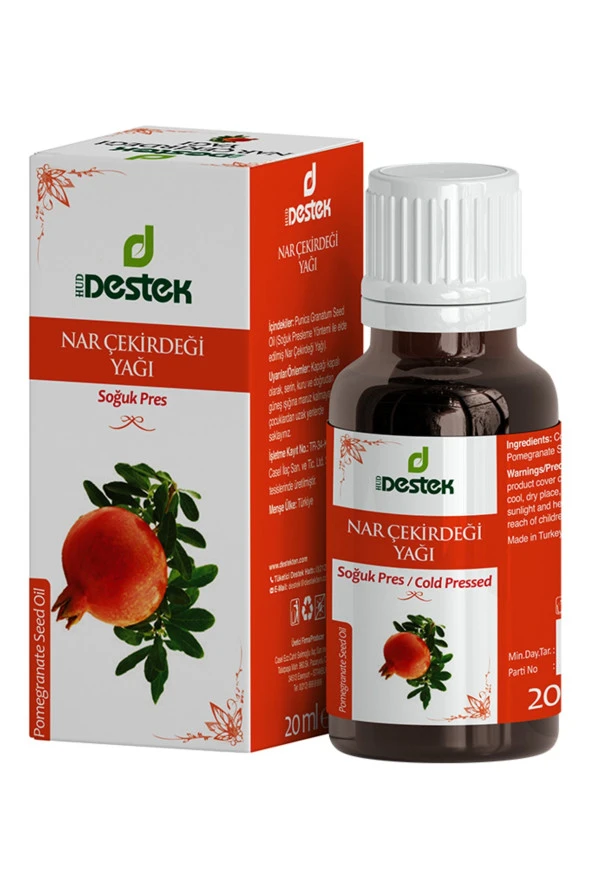 Destek Nar Çekirdeği Yağı 20 Ml Soğuk Press