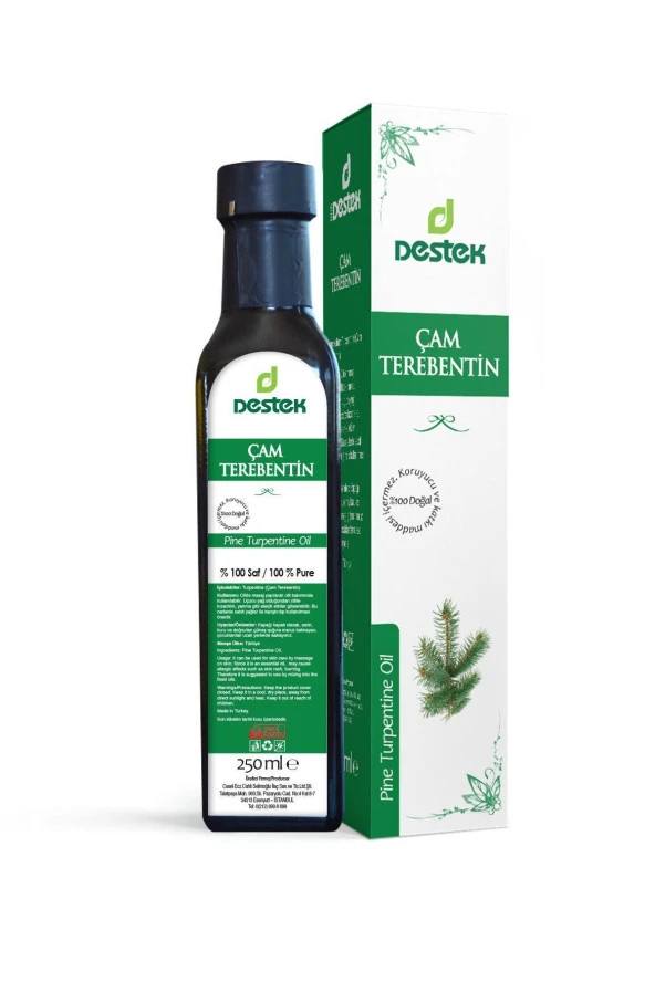 Destek Çam Terebentin (Distile) 250 ml