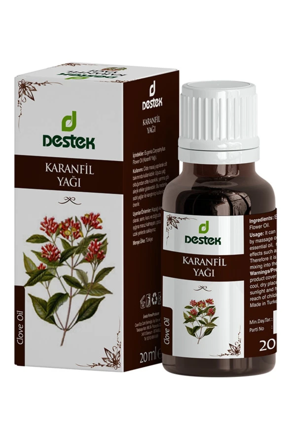 Destek Karanfil Yağı (distile) 20 Ml