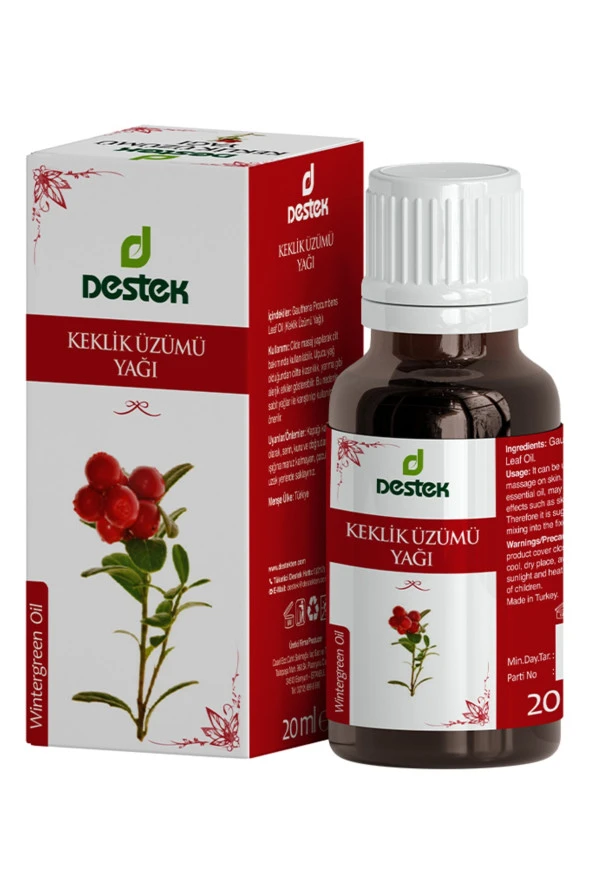 Destek Keklik Üzümü Yağı (distile) 20 Ml