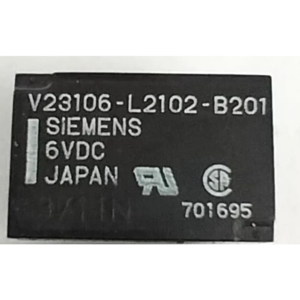 6V 10Pın 1A30V Röle Çift Kontak Kilitli V23106-L2102-B201 Sıemens ürün görseli 1