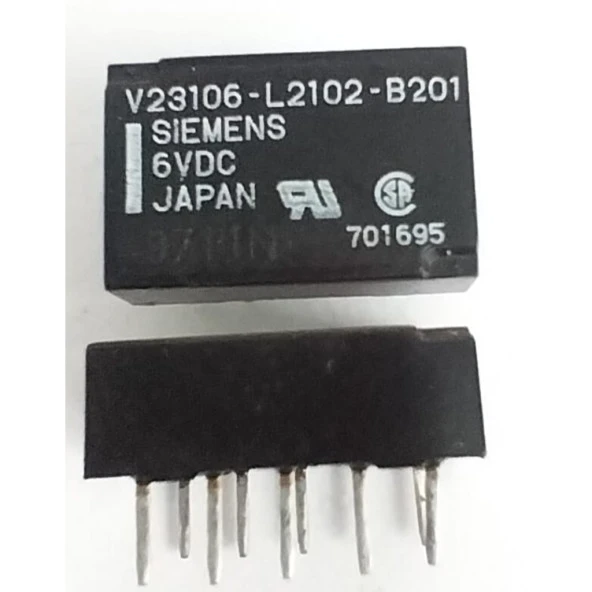 6V 10Pın 1A30V Röle Çift Kontak Kilitli V23106-L2102-B201 Sıemens - Resim 3