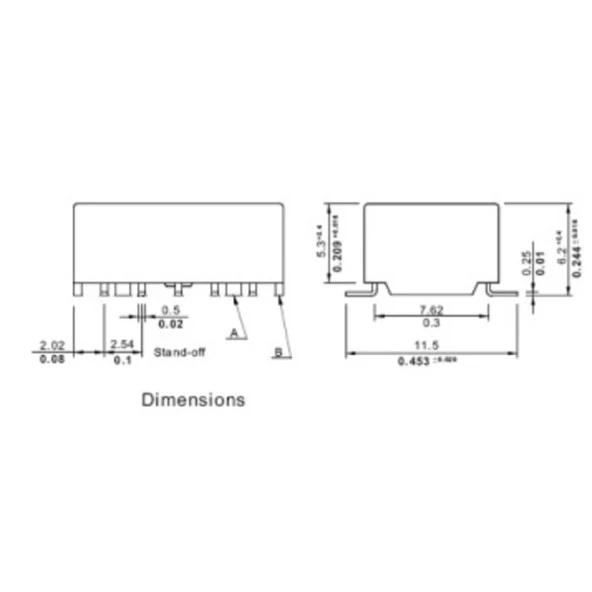 6V Röle Minyatür Röle V23106-M2002-B201 - Resim 3