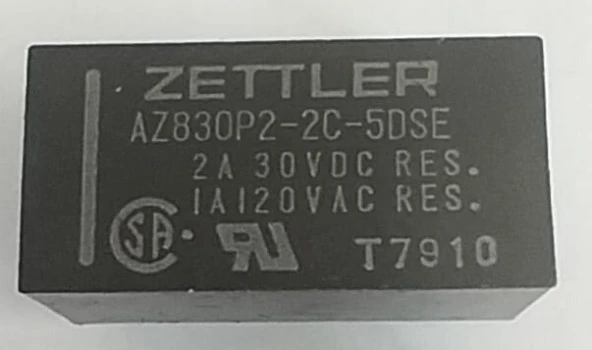 5V Çift Kontak Röle Çift Bobinli Az830P2-2C-5Dse ürün görseli 1