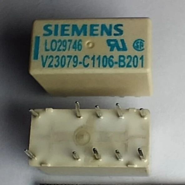 9V Tek Bobinli Çift Kontak Kilitli Röle V23079-C1106-B201 - Resim 2