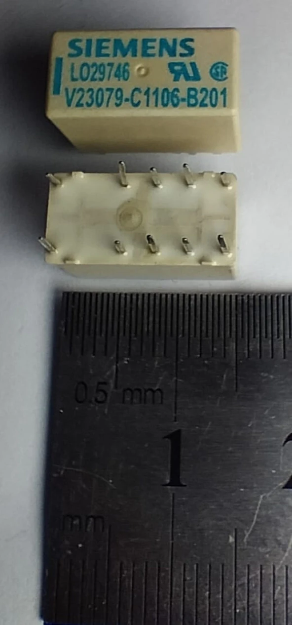 9V Tek Bobinli Çift Kontak Kilitli Röle V23079-C1106-B201 - Resim 3