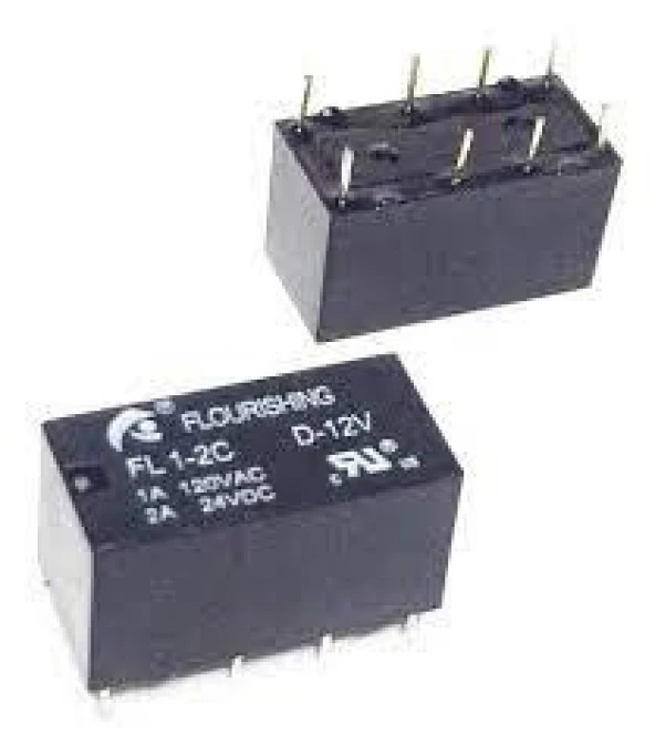 12V 2A Çift Kontak Telekom Röle Fl1-2C-D-12V Flourıshıng - Resim 2