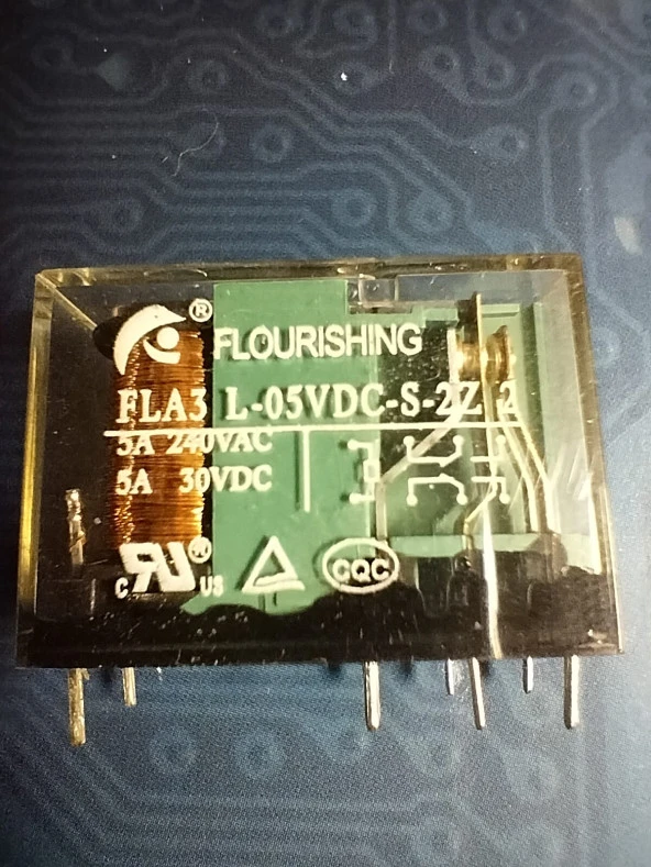 5V 5A Çift Kontak Röle ürün görseli 1