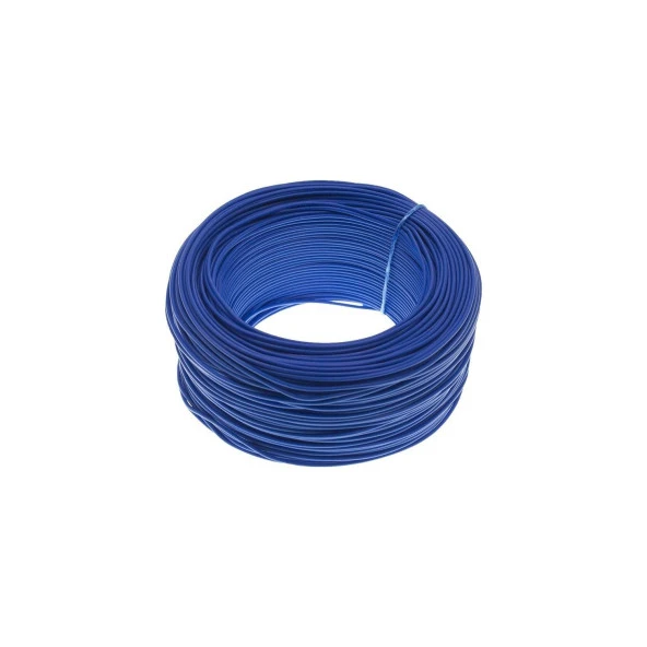 0.22Mm Çok Telli Montaj Kablosu 1Mt Mavi ürün görseli 1
