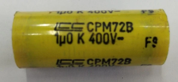 1,0Uf 400V Kondansatör ürün görseli 1