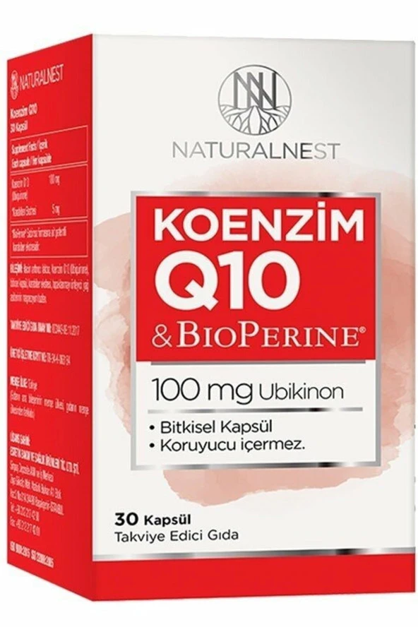 Naturalnest Koenzim Q10 100 Mg 30 Kapsül