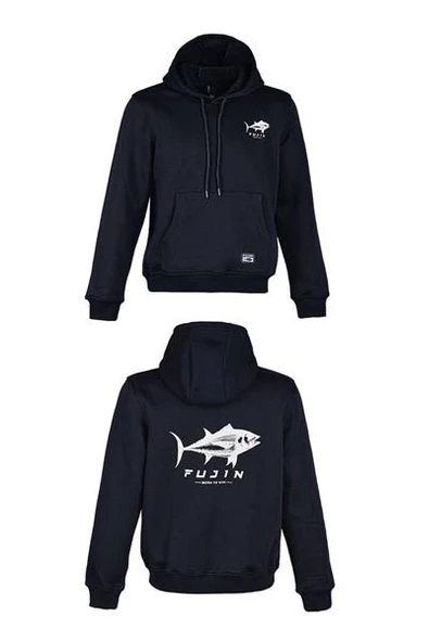 Fujin Tuna Hoodie Black Sweatshirt Erkek