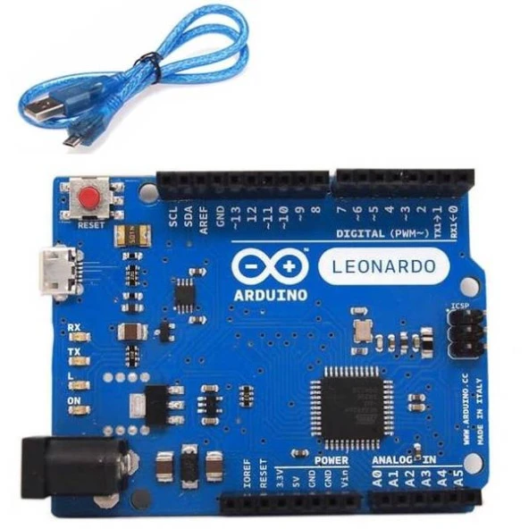 Gözelerelektronik-Arduino Leonardo R3 + Micro Usb Kablo