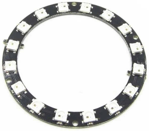 Gözelerelektronik-Cjmcu 16 Led'Li Ws2812 5050 Rgb Led Modülü