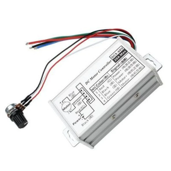Gözelerelektronik-9V 12V 24V 36V 48V 60V 20A Pwm Dc Motor Hız Kontrol Modülü ürün görseli 1