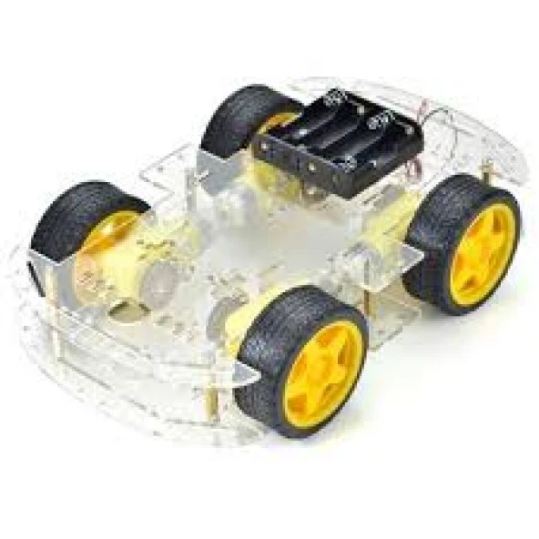 Gözelerelektronik-4Wd Çok Amaçlı Mobil Robot Platformu - Şeffaf