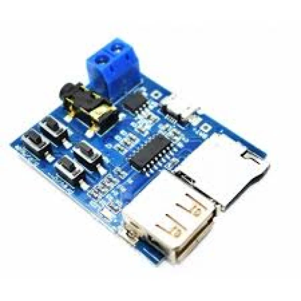 Gözelerelektronik-Tf Kart Ve Usb Girişli Mp3 Oynatıcı Amplifikatör Dekoder Modülü ürün görseli 1