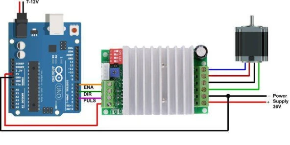 Tb6600 4.5A Step Motor Sürücü V1.2 - Resim 4