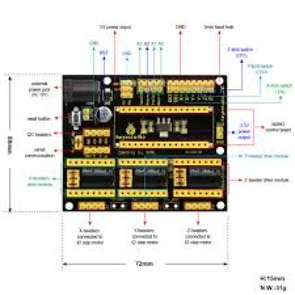 Gözelerelektronik-Arduino Nano Cnc Shield V4 - Resim 2