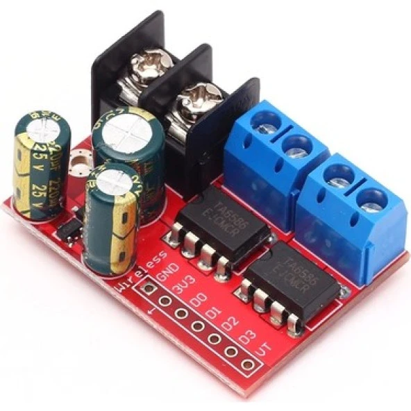 Gözelerelektronik-3V-14V 5A L298N H-Bridge Çift Dc Motor Sürücü Modülü ürün görseli 1