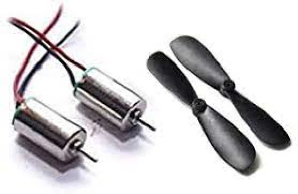 Gözelerelektronik-820 Çekirdeksiz Dc Motor (2 Adet + 2 Pervane) (Mini Drone Motoru)