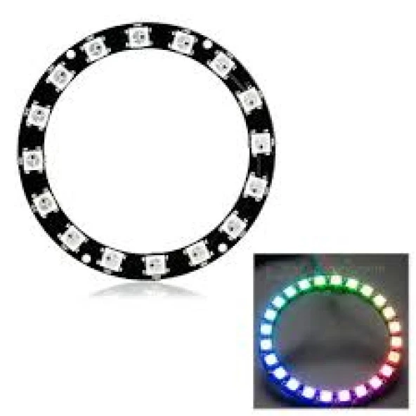 Neopixel 24'Lü Halka 5050 Rgb Led Ws2812 Mikrokontrollü ürün görseli 1