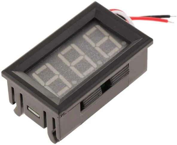 0-30V 3 Kablolu Dc Kırmızı Voltmetre ürün görseli 1