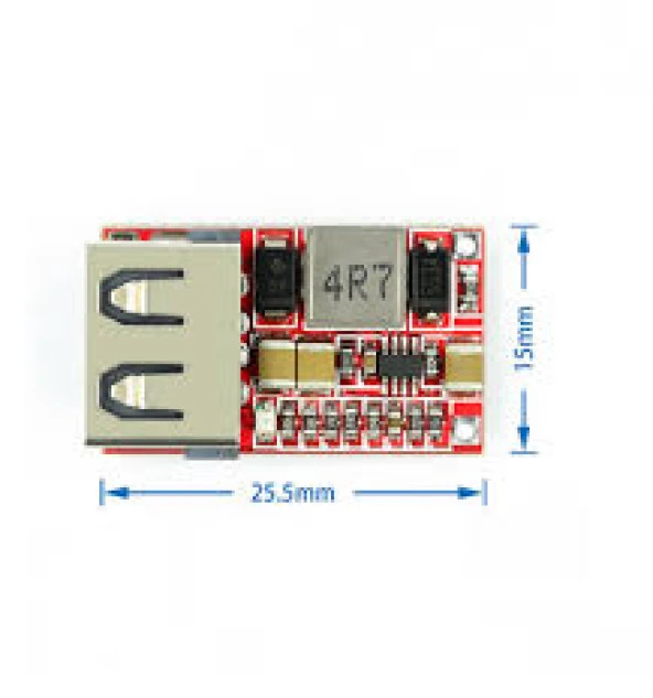 Gözelerelektronik-6-24V Dan 5V 3A A %97.5 Verimlilikli Usb Dc-Dc Gerilim Azaltıcı M