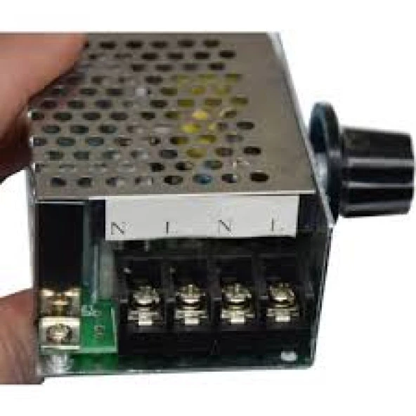 Arduino Dimmer 4000W Ac Voltaj Regulator Dimmer 220V Metal Kasa - Resim 2