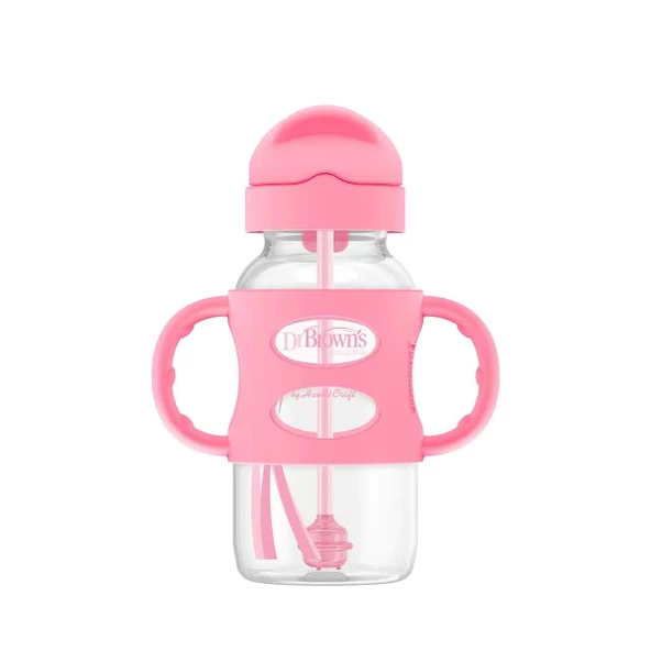 Dr.Brown's Milestones Sippy Pipetli Alıştırma Bardağı 270ml Pembe