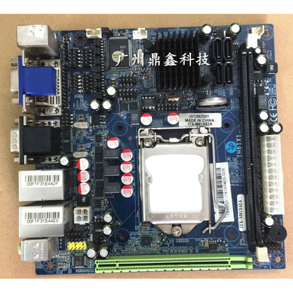 ITX-M61X62A IH61X1 H61 DDR3 1155 anakart çift Gigabit ağ kartı - 2