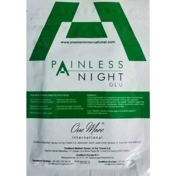 One More Painless Night Glu Ürün Paket Içi 25 Adet