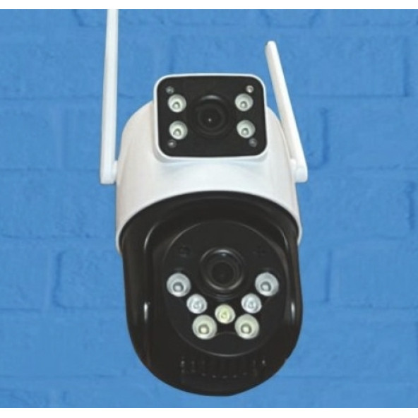 Çift Kameralı Dual Lens Hareket Takipli 4mp PTZ ip Wifi Güvenlik Kamerası - 2