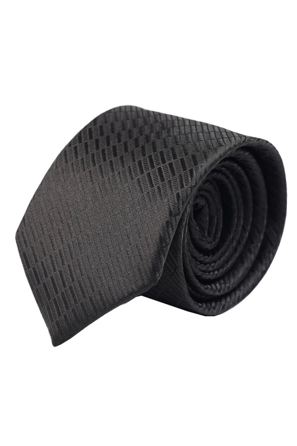 Esgue Hand Made Kravat Mendil Gümüş Rengi Kravat İğnesi Kutulu Hediye Seti - Resim 3