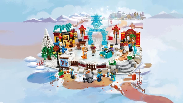 LEGO 80109 Chinese Festivals Yeni Ay Yılı Buz Festivali (1519 Parça ) - 3