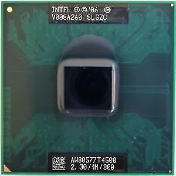 Orjinal İntel Pentium Dual-Core T4500 2.3GHz Socket P 800MHz Notebook İşlemci - SLGZC 2.EL