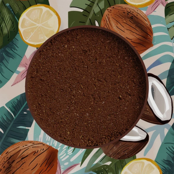 Mim and More Coconut Coffee Hindistan Cevizi Aromalı Kahve Filtre Kahve 200 Gr - Resim 3