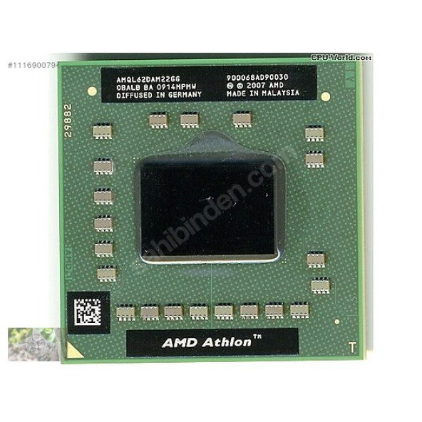 Amd athlon 64x2 ql-62 notebook işlemci amql62dam22gg 2.EL