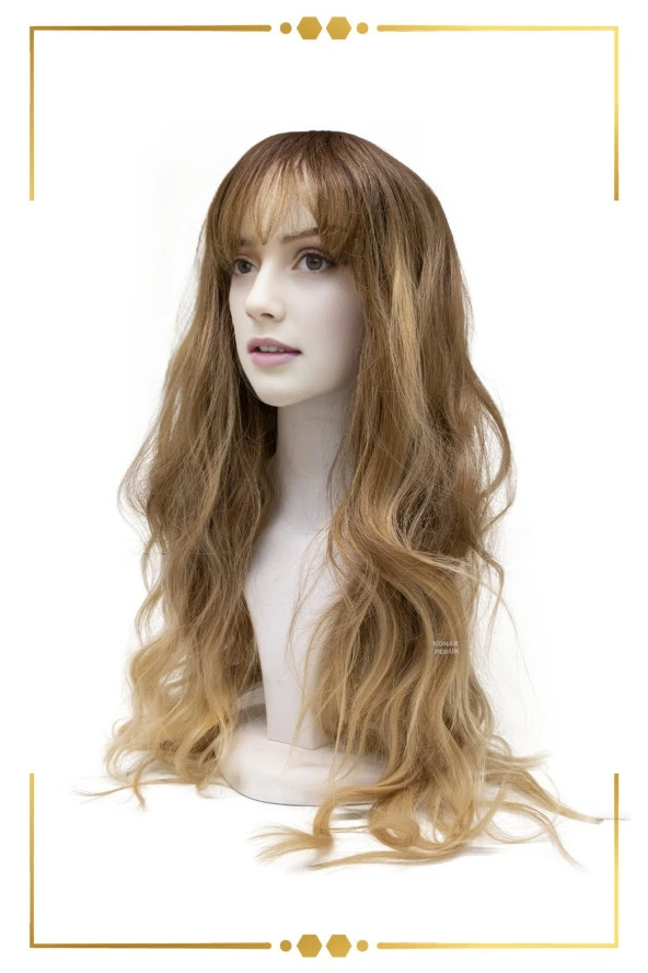 Balköpüğü Ombreli Su Dalgalı Fiber Sentetik Peruk - Resim 6