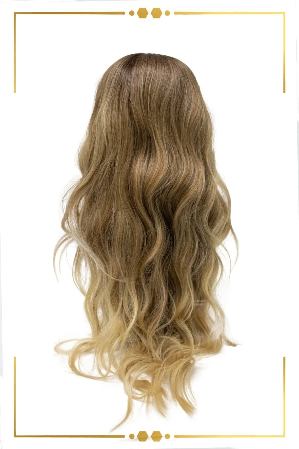 Balköpüğü Ombreli Su Dalgalı Fiber Sentetik Peruk - Resim 8