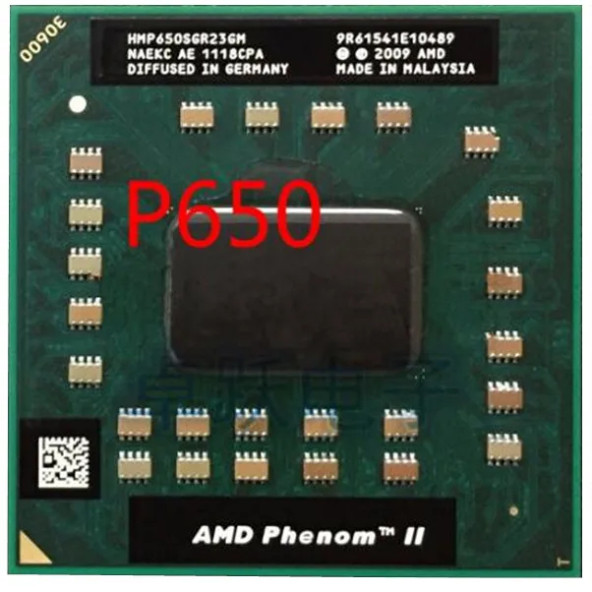 AMD Phenom II Dual-Core P650 HMP650SGR23GM Mobile CPU Processor Socket S1G4 638pin 2.6GHz 2MB