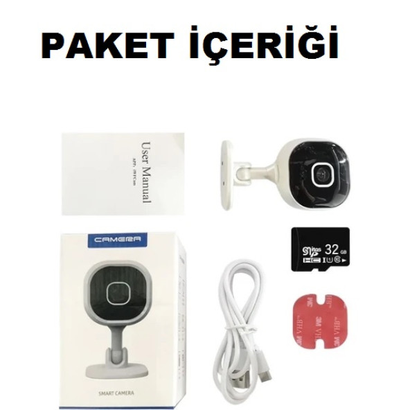 Mini Wifi Kamera + 32GB Hafıza Kart ile Birlikte - 4