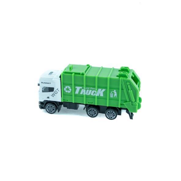 Oyuncak Çöp Kamyonu Metal Mini Çek Bırak 12 Cm - 2