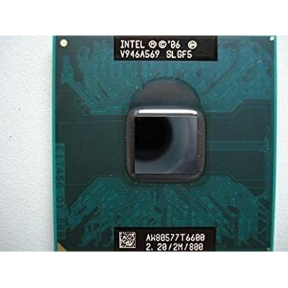 Intel Core 2 Duo T6600 SLGF5 2M Cache 800 Mhz 2.20Ghz İşlemci Cpu